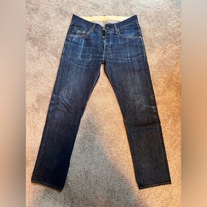 Mens Rag and Bone Selvedge Raw Denim Size 32